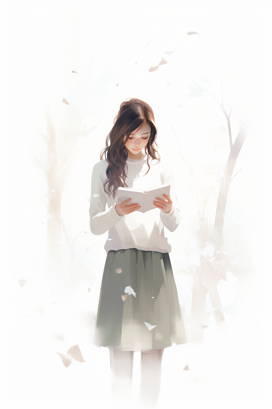 picture of a girl reading